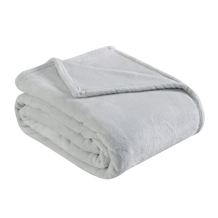 Eddie Bauer Ultra Soft Plush Solid Ivory Blanket & Reviews Wayfair